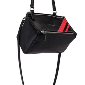 Givenchy Bags - Givenchy Red Stripe Small Pandora Shoulder Bag Givenchy Bags - Givenchy Red Stripe Small Pandora Shoulder Bag